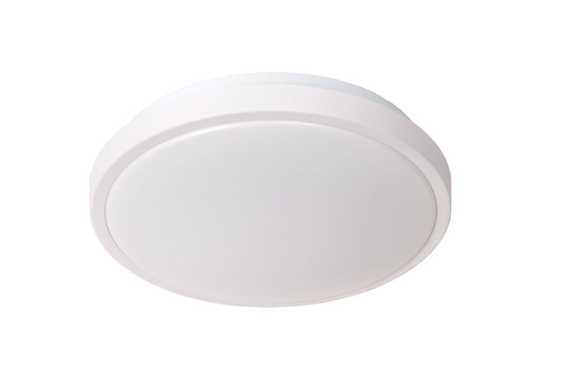 Lucide DASHER - Zapustené stropné svietidlo Kúpeľňa - Ø 29,3 cm - LED - 1x12W 2700K - IP44 - Biela